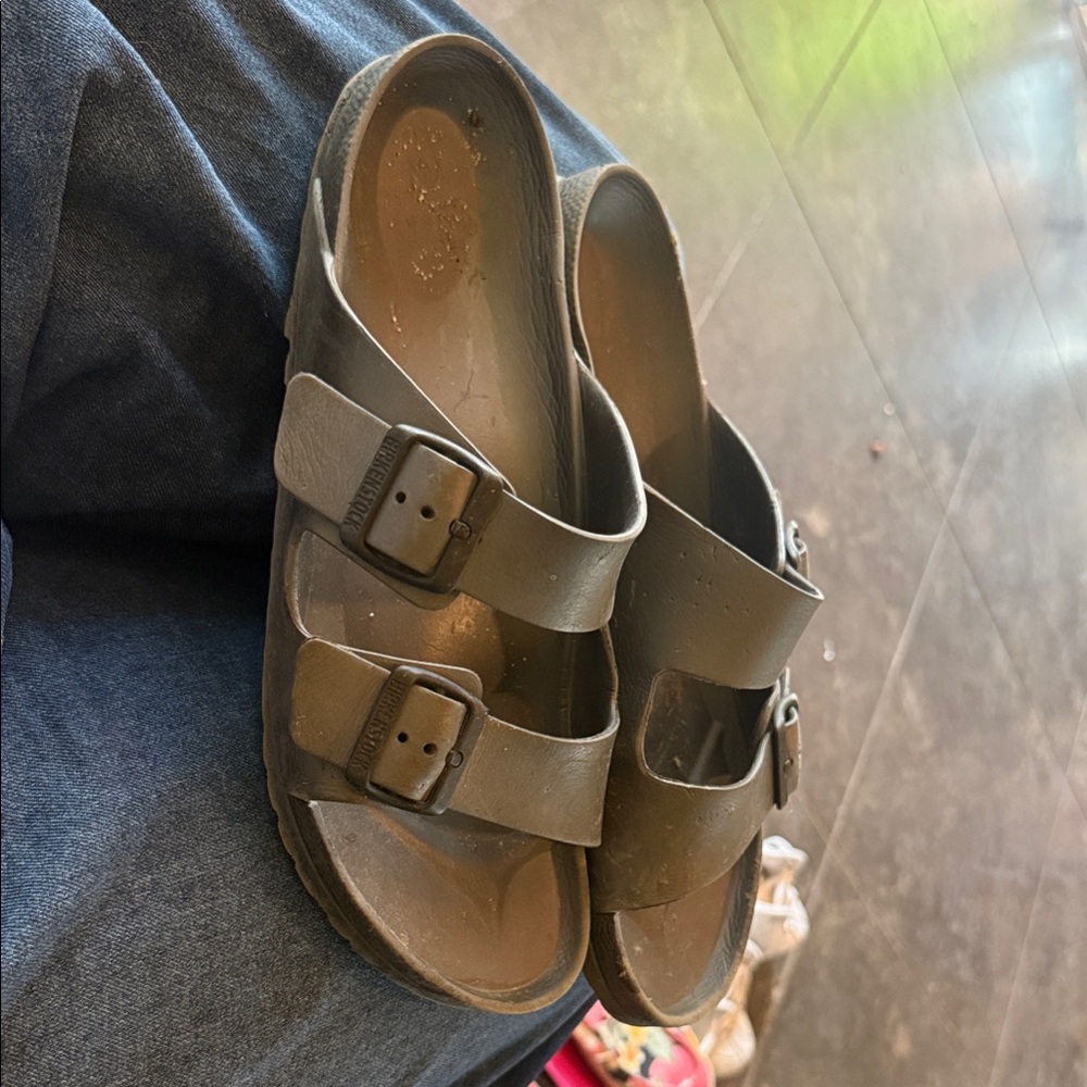 Birkenstock Taupe Double Strap Sandals